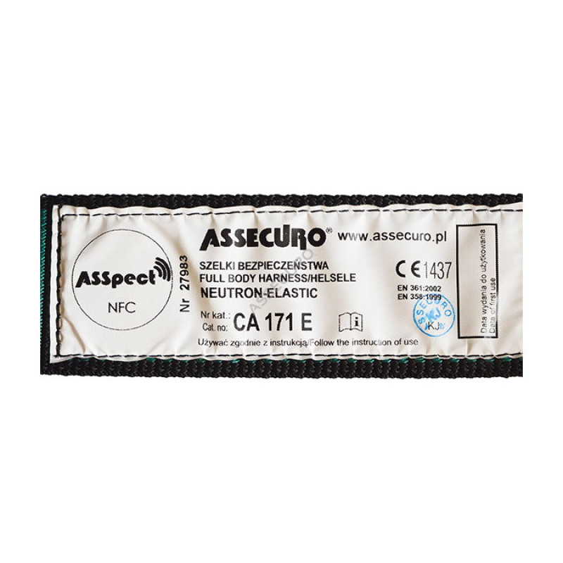 Пояс лямковий ASSECURO эластичный NEUTRON ELASTIC EQUICK NFC CA171EQ
