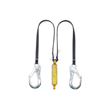 Строп подвійний ASSECURO із стрічки з амортизатором і карабінами 2xAJ591 1,7 м CE2032L-F2