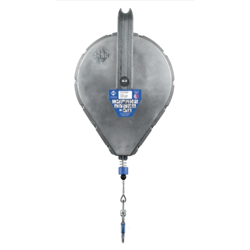 Страхувальний пристрій IKAR H з тросом 65м алюмінієвий корпус H-65