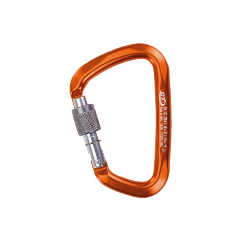 Карабін ASSECURO трапеція алюмінієвий з автоматичною муфтою AJ515