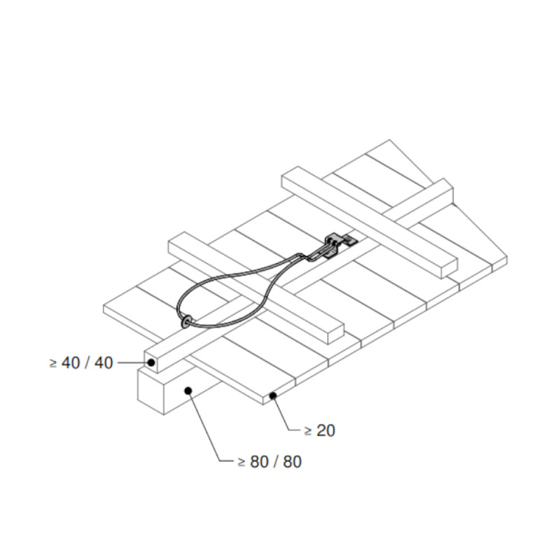 Анкерна точка у вигляді петлі для скатних дахів INNOTECH EAP-SLING-11