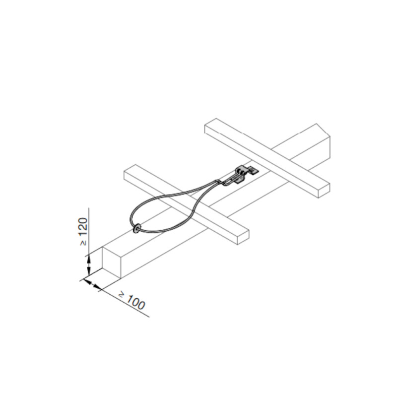 Анкерна точка у вигляді петлі для скатних дахів INNOTECH EAP-SLING-11