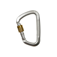 Карабін ASSECURO трапеція сталевий з механічною муфтою AJ516