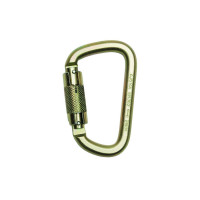 Карабін ASSECURO трапеція сталевий з автоматичною муфтою AJ514A