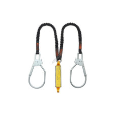 Строп ASSECURO подвійний із еластичної стрічки з амортизатором і карабінами 2xAJ592 1,9 м CE2052L-F3
