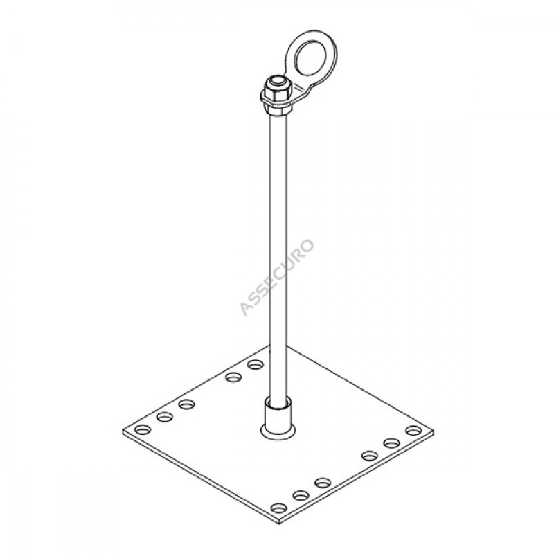 Стовпчик INNOTECH Quadrat 13 h = 500 мм без гвинтів EAP-QUAD-13-500