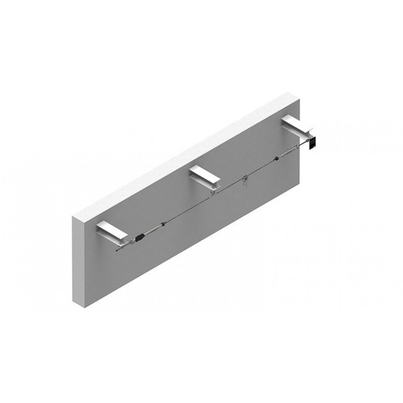 Стаціонарна тросова система горизонтальної страховки INNOTECH ALLinONE AIO для металоконструкцій