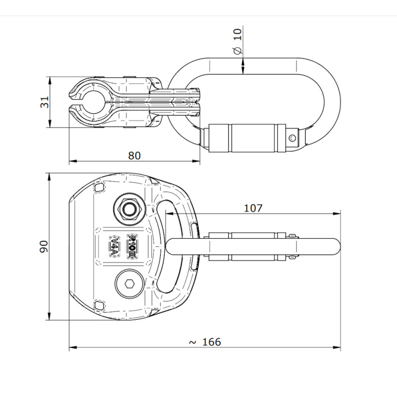 Візок INNOTECH GLEIT-13 для системи ALLinONE незнімний AN813 GLEIT-13