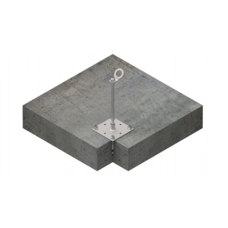 Стовпчик INNOTECH Quadrat 10 сталь бетон h = 300 мм без гвинтів EAP-QUAD-10-300