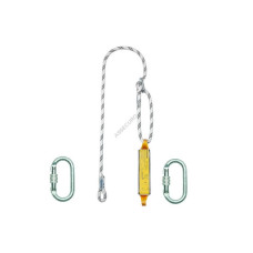 Строп ASSECURO шнур регульований з амортизатором та карабінами 2xAJ501T 1,9 м Ø12мм CE202R-TT