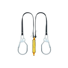 Строп ASSECURO подвійний із стрічки з амортизатором і карабінами 2xAJ592 1,7 м CE2032L-F3