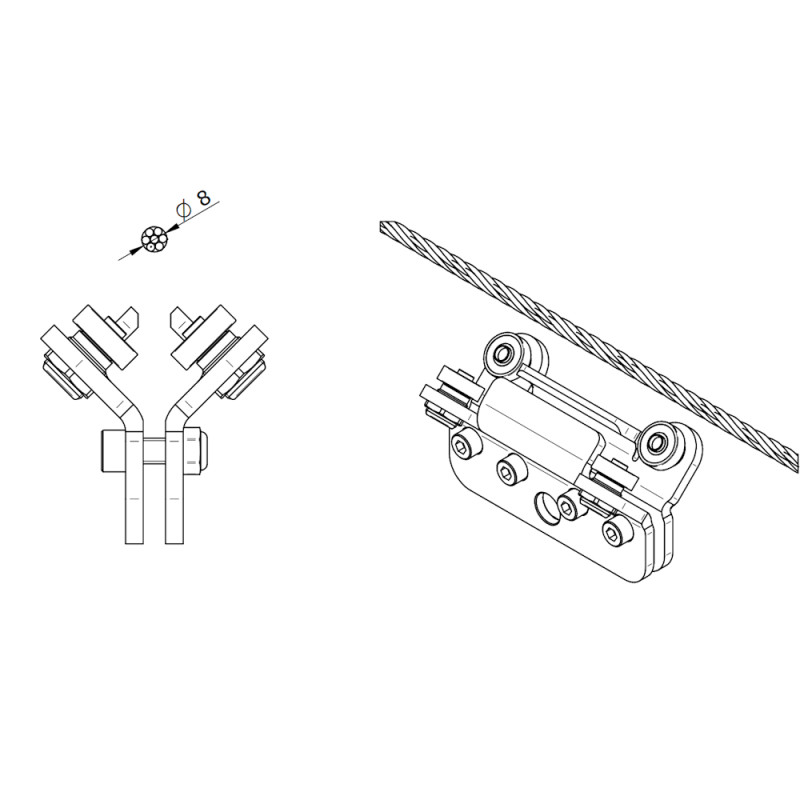 Візок INNOTECH GLEIT-11 для системи ALLinONE над головою AN811 GLEIT-11