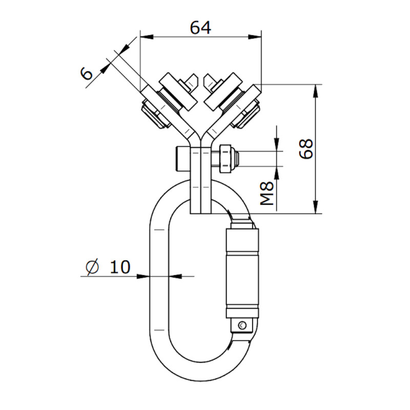 Візок INNOTECH GLEIT-11 для системи ALLinONE над головою AN811 GLEIT-11