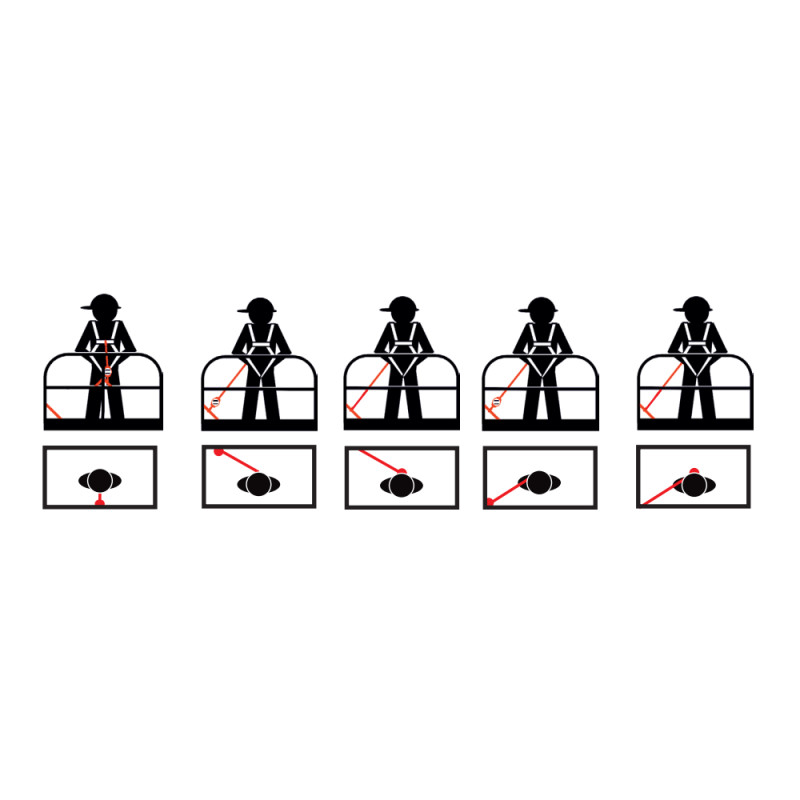 ЗІЗ втягувального типу IKAR ACB зі стрічкою 1,8м для підвісних робочих платформ ACB 1,8