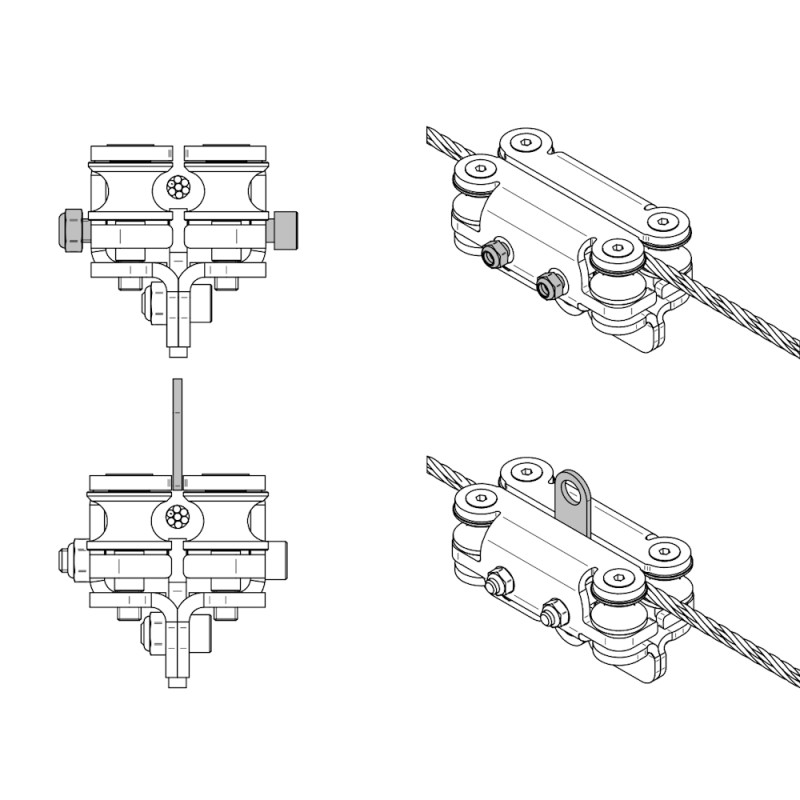 Візок INNOTECH GLEIT-12 для системи ALLinONE над головою AN812 GLEIT-12