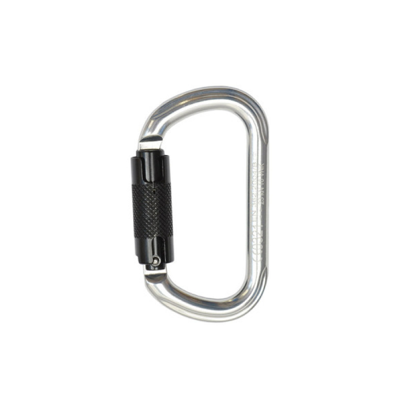 Карабін ASSECURO овал алюмінієвий з автоматичною муфтою AJ501LA