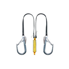 Строп ASSECURO подвійний із стрічки з амортизатором і карабінами 2xAJ592А 1,7 м CE2032L-F4