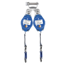 ЗІЗ втягувального типу IKAR HWB DW з подвійною стрічкою 2х1,8м HWB 1,8 DW