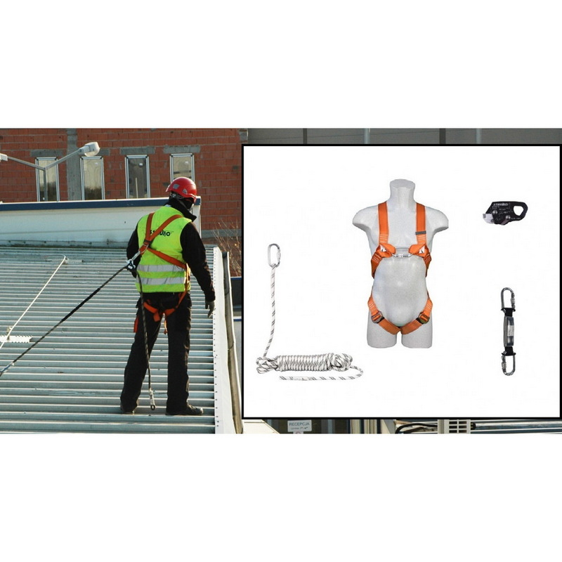 Комплект для робіт на даху зі страхувальним пристроєм ALUSTOP