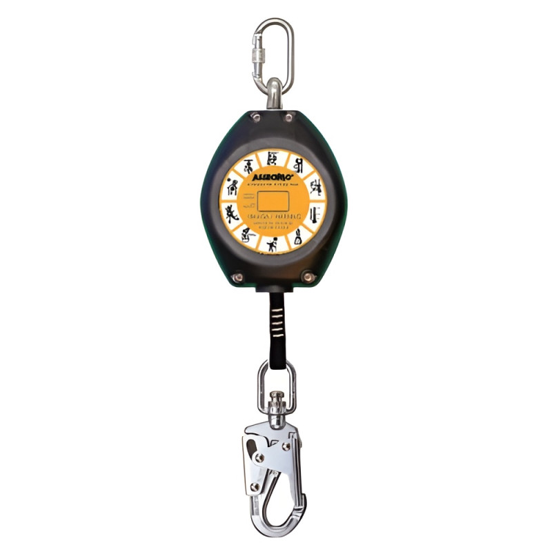 Механічний пристрій AUTOBLOK ASSECURO для страховки зі стрічкою 6 м AH306T