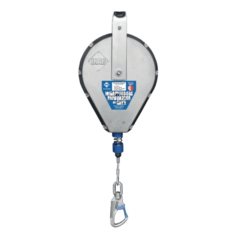 Страхувальний пристрій IKAR H з тросом 33м алюмінієвий корпус H-33