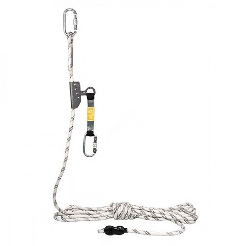 Шнур із самоблокуючим пристроєм STOPROPE та карабіном AJ501T 20м Ø12мм AC404-20