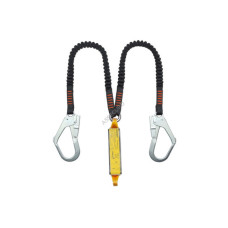 Строп подвійний ASSECURO із еластичної стрічки з амортизатором і карабінами 2xAJ590 1,7 м CE2052L-F1