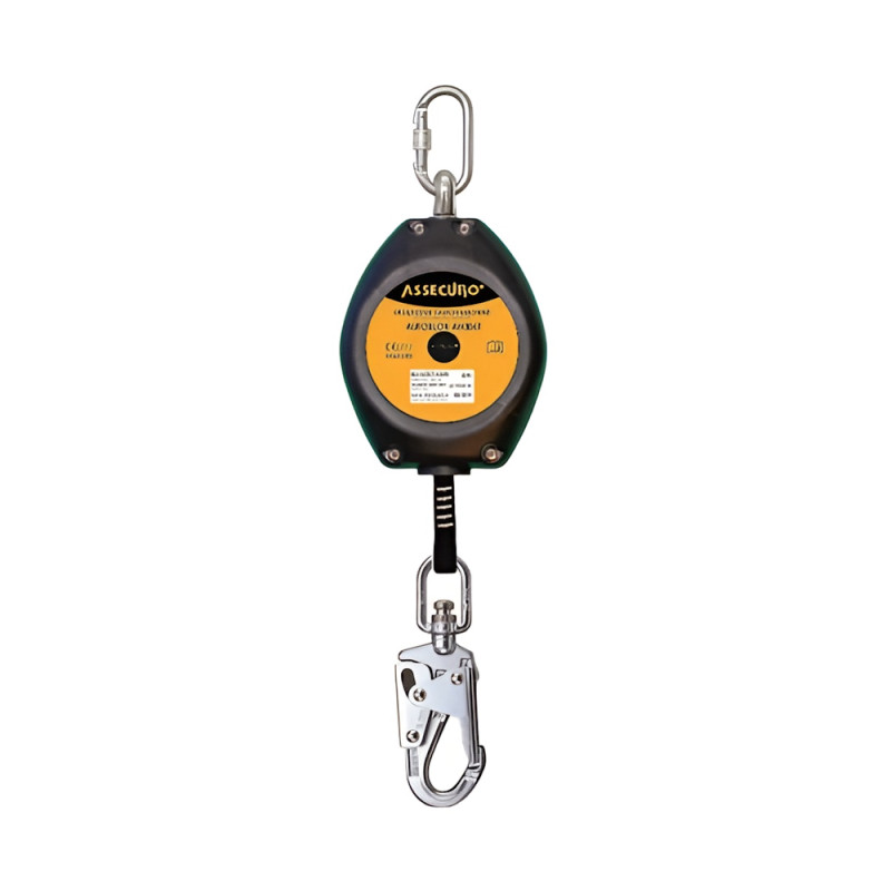 Механічний пристрій AUTOBLOK ASSECURO для страховки зі стрічкою 6 м AH306T