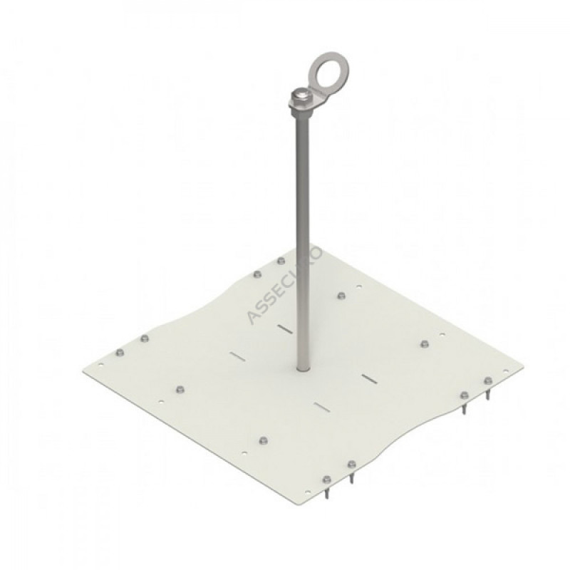 Стовпчик INNOTECH Quadrat 12 для трапецієподібного листа h = 500мм гвинти в комплекті EAP-QUAD-12-500