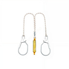 Строп ASSECURO подвійний із шнура з амортизатором і карабінами 2xAJ592 1,7 м CE2022L-F3