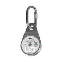 Блок-ролик IKAR з карабіном овальним стальним АТ055-2