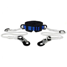 Пояс безлямковий Вертикаль укомплектований двома стропами канатними та малими карабінами К20