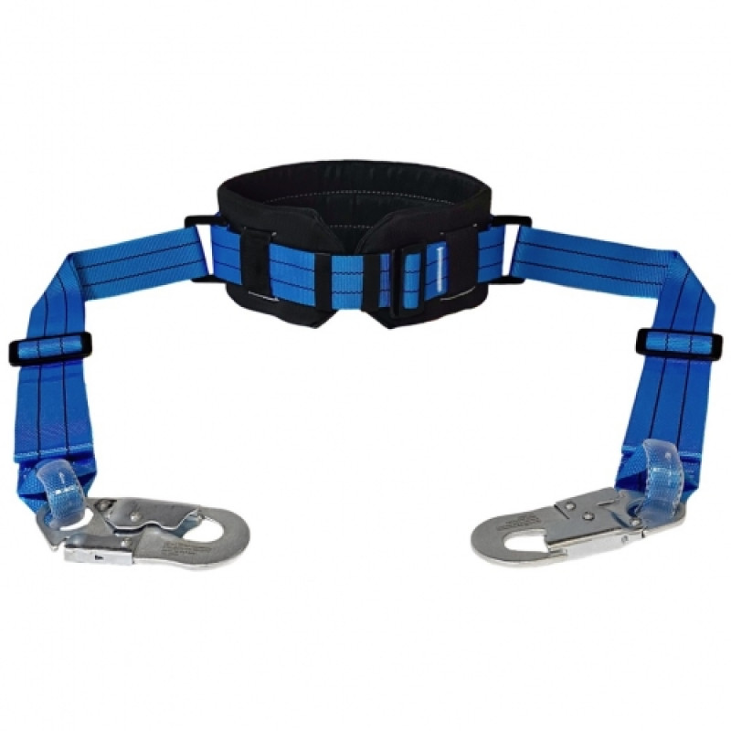 Пояс безлямковий Вертикаль укомплектований двома стропами стрічковими з малими карабінами К20