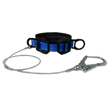 Пояс безлямковий Вертикаль укомплектований стропом із стального тросу з великим карабіном К55