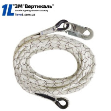 Фал рятувальний із плетеного шнура 12м з карабіном К20 та петлею ФРШ12ПК1
