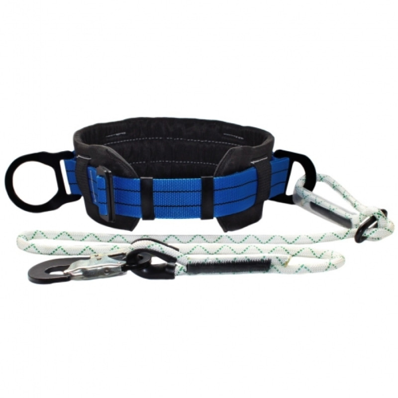 Пояс безлямковий Вертикаль укомплектований стропом із плетеного шнура з малим карабіном К20
