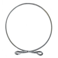 Зачіп із сталевого троса у ПВХ обплетенні "чалка" 1м