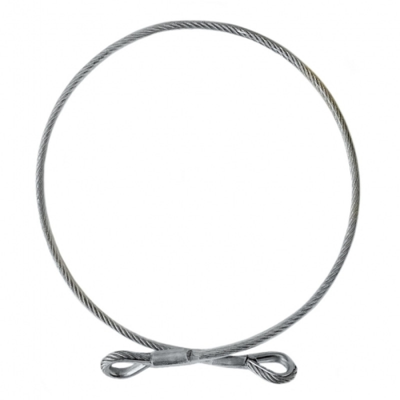Зачіп із сталевого троса у ПВХ обплетенні "чалка" 1м